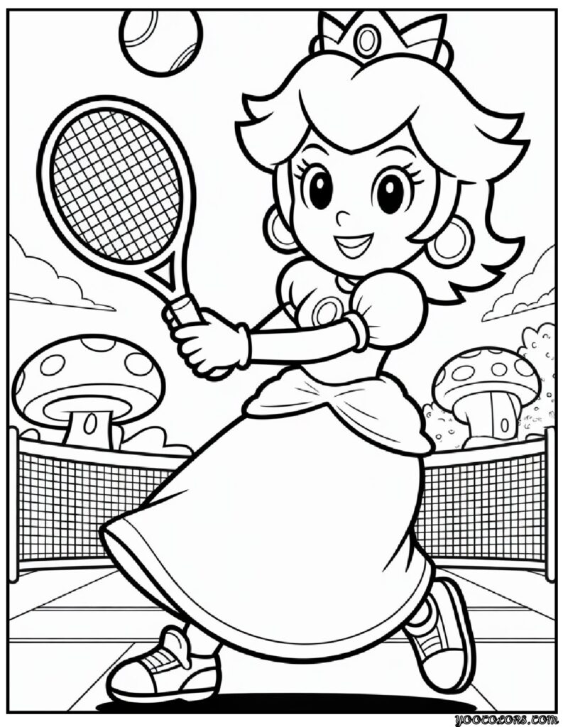 Coloring Pages of Princess Peach – Free Printable Royal Fun for Kids and Families 5 coloring pages of princess peach 7 pdf