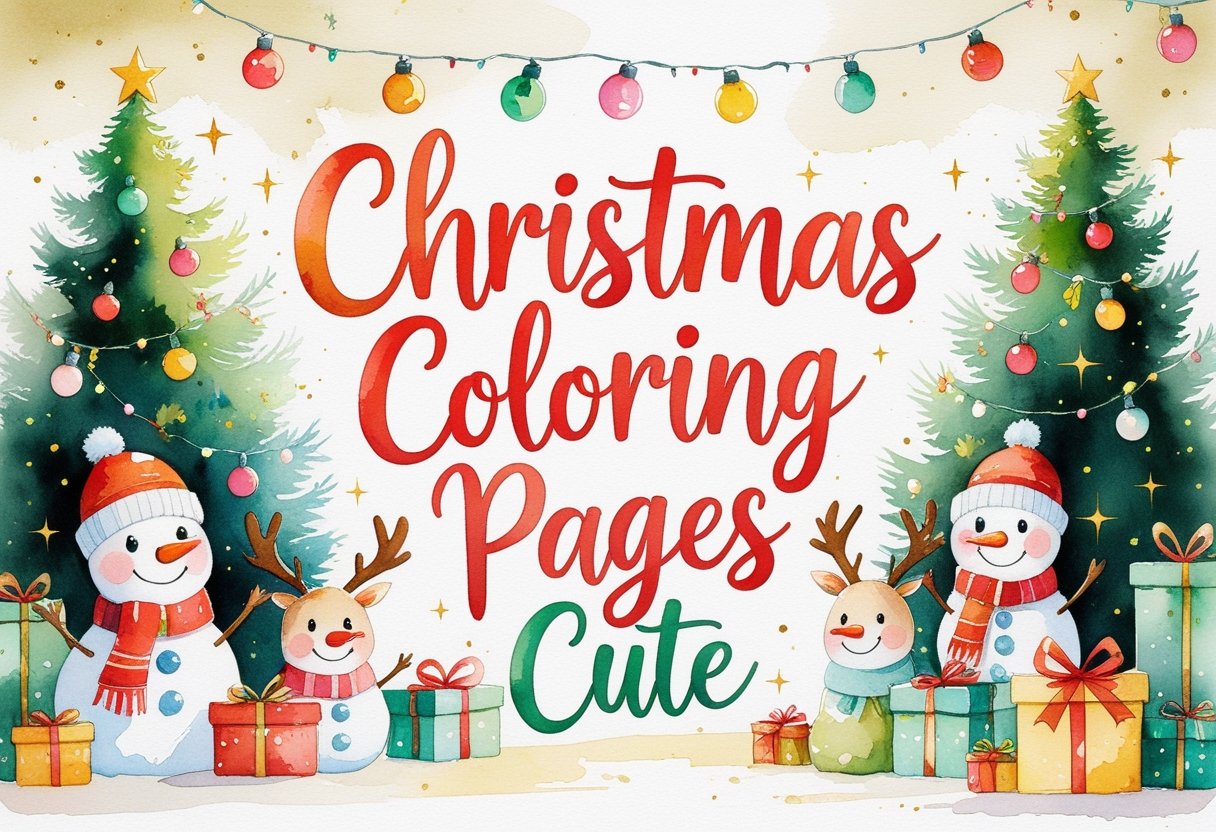 18 Adorable Christmas Coloring Pages Cute - Free PDF