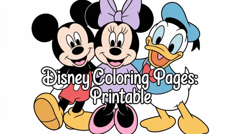 Disney Coloring Pages: Printable Magic for Kids, Parents, and Teachers
