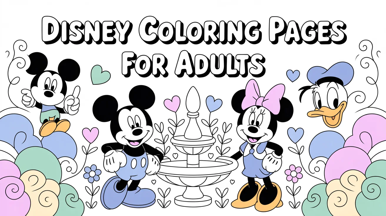 disney coloring pages adults