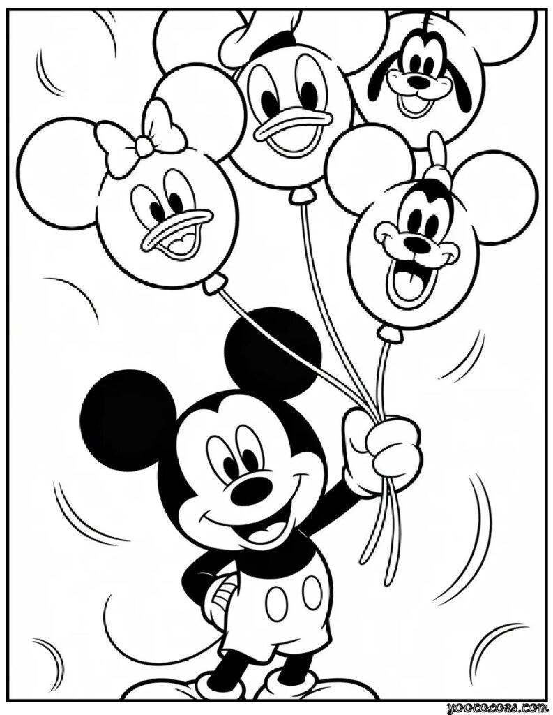 Disney Coloring Pages: Printable Magic for Kids, Parents, and Teachers 3 disney coloring pages 6 pdf