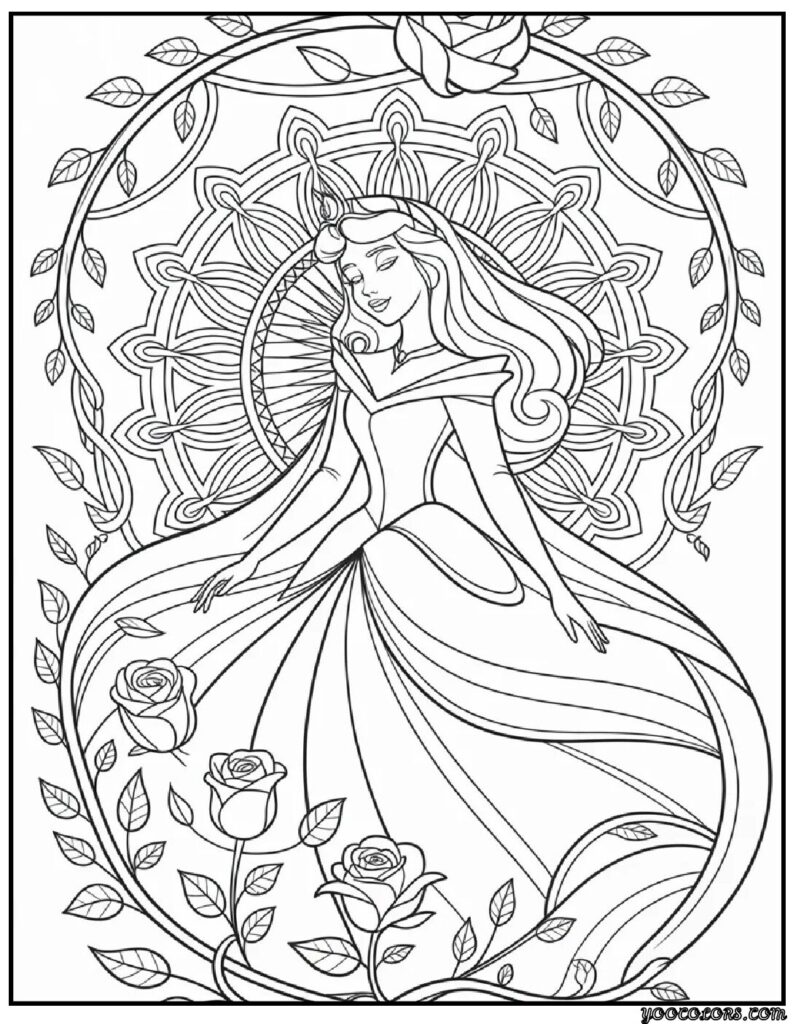 Disney Coloring Pages for Adults: Relax, Color, Repeat 8 disney coloring pages for adults 4 pdf