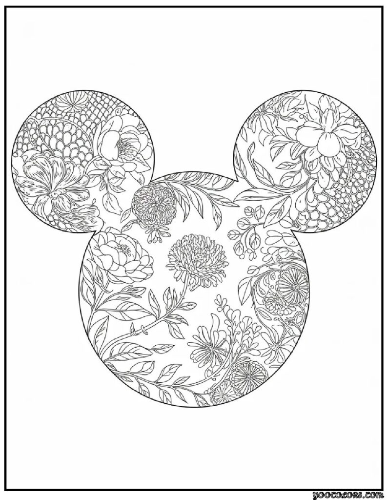 Disney Coloring Pages for Adults: Relax, Color, Repeat 5 disney coloring pages for adults 5 pdf