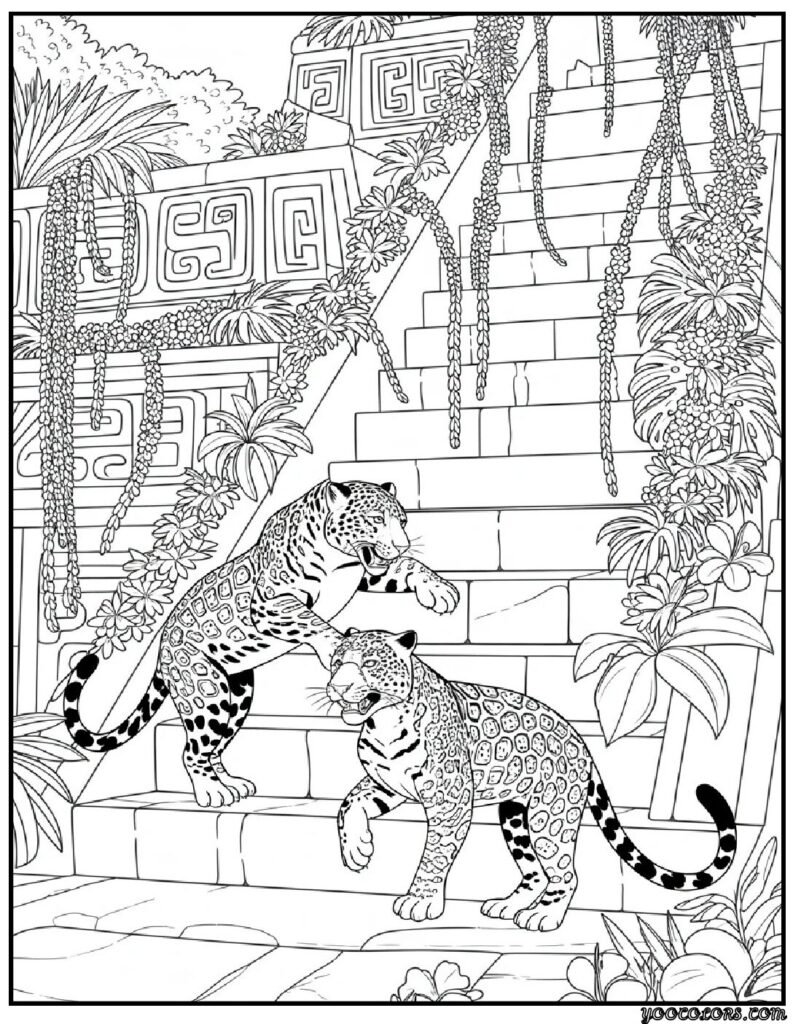 Jaguar Animal Coloring Pages: A Roaring Blend of Art, Relaxation, and Creativity 6 jaguar coloring pages animal 3 pdf