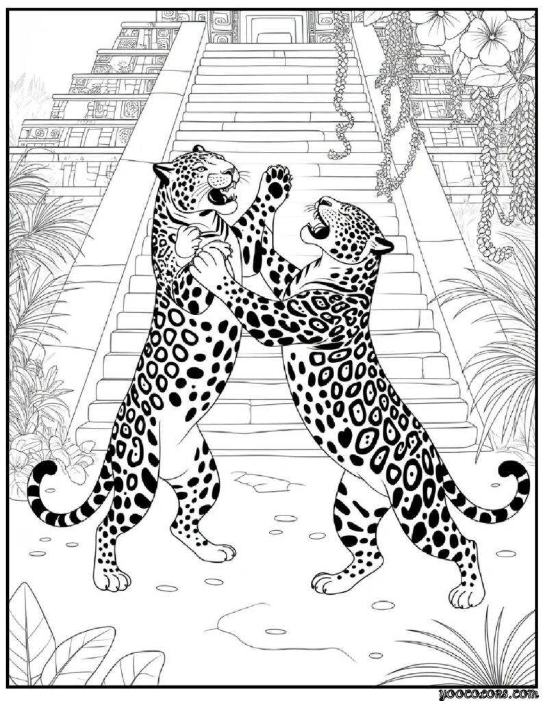 Jaguar Animal Coloring Pages: A Roaring Blend of Art, Relaxation, and Creativity 5 jaguar coloring pages animal 4 pdf