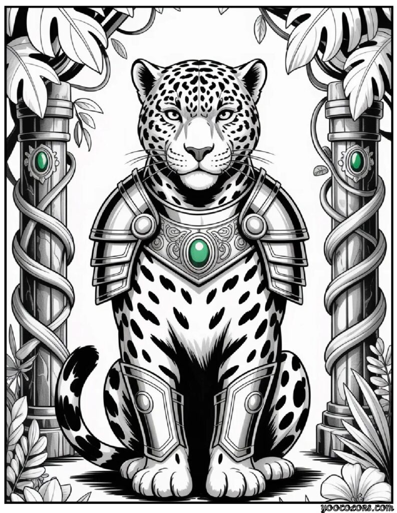 Jaguar Animal Coloring Pages: A Roaring Blend of Art, Relaxation, and Creativity 12 jaguar coloring pages animal 7 pdf