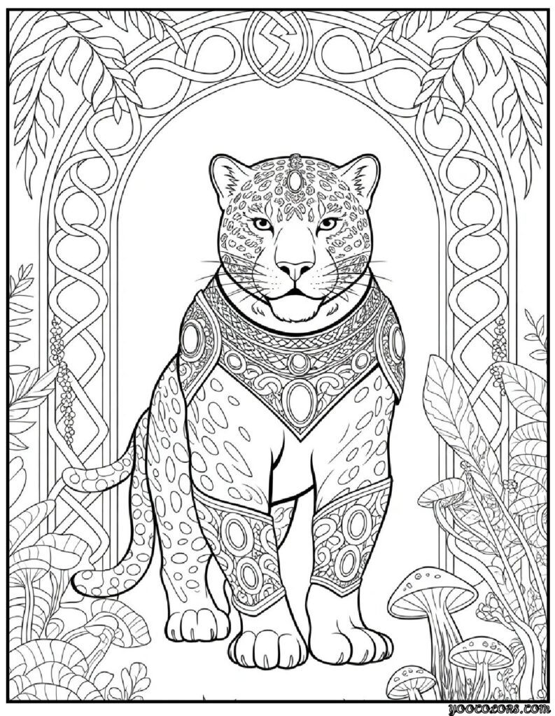 Jaguar Animal Coloring Pages: A Roaring Blend of Art, Relaxation, and Creativity 7 jaguar coloring pages animal 8 pdf