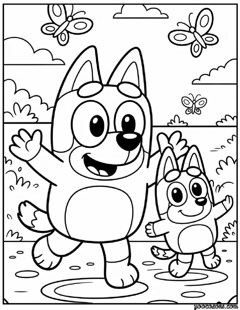 Kids Coloring Pages Bluey – Free Printable & PDF Coloring Sheets for Kids 2 kids coloring pages bluey 1 1 pdf