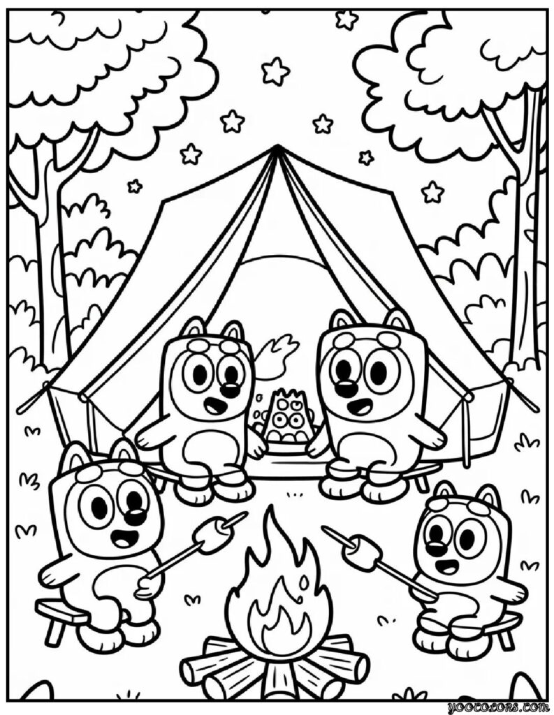 Kids Coloring Pages Bluey – Free Printable & PDF Coloring Sheets for Kids 9 kids coloring pages bluey 6 pdf