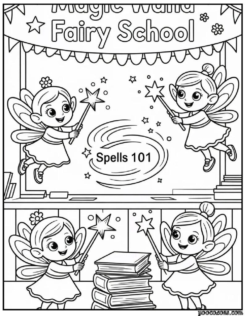 Kids Coloring Pages Girls – Free Printable & PDF Fantasy Fun 5 kids coloring pages girls 4 pdf