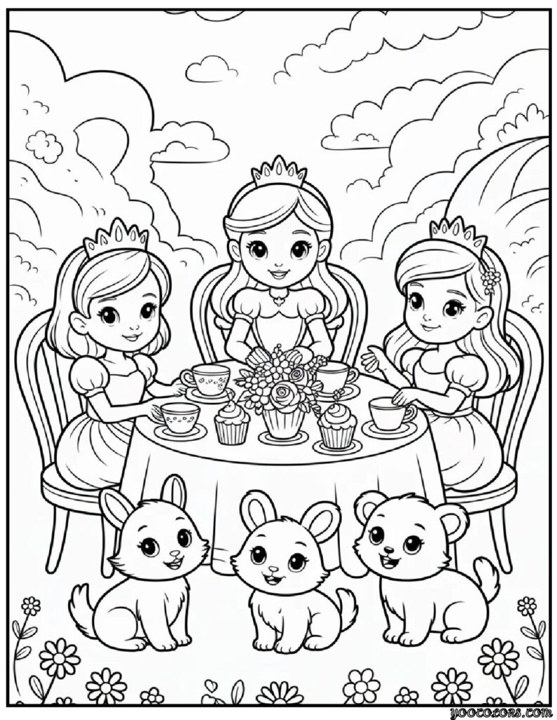 Kids Coloring Pages Girls – Free Printable & PDF Fantasy Fun 7 kids coloring pages girls 6 pdf