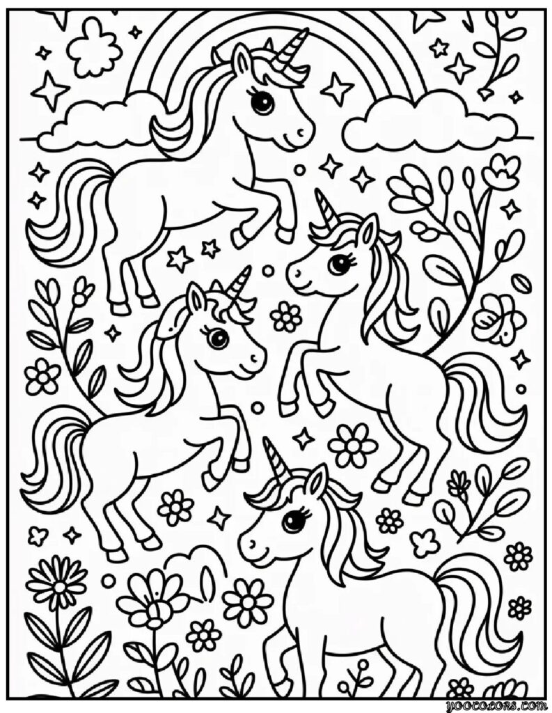 Kids Coloring Pages Girls – Free Printable & PDF Fantasy Fun 10 kids coloring pages girls 8 pdf