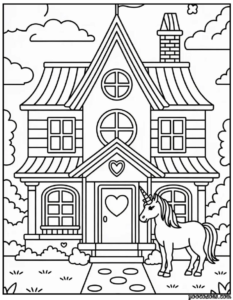 Kids Coloring Pages House – Free Printable & PDF Fun for Kids 5 kids coloring pages house 3 pdf