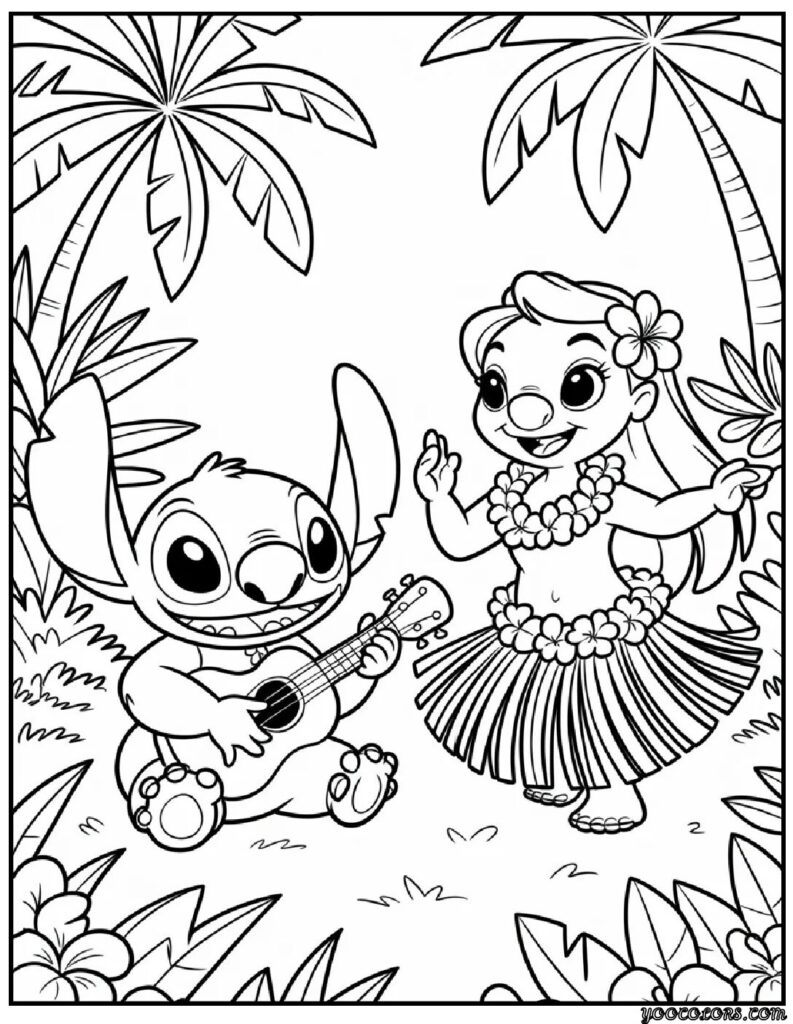 lilo and stitch coloring pages 4 pdf
