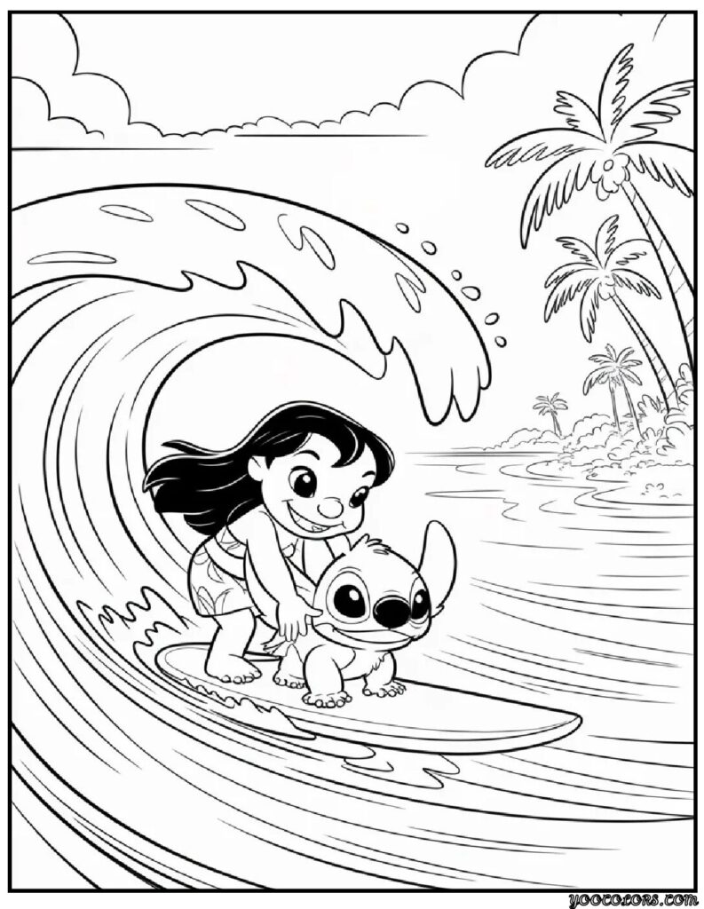 lilo and stitch coloring pages 7 pdf