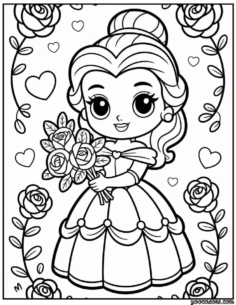 Princess Coloring Pages Belle – Beauty, Bravery, and the Magic of Creativity 11 princess coloring pages belle 2 pdf