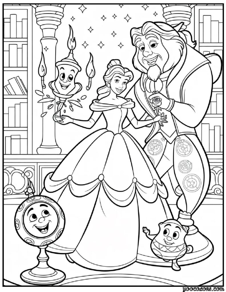 Princess Coloring Pages Belle – Beauty, Bravery, and the Magic of Creativity 6 princess coloring pages belle 7 pdf