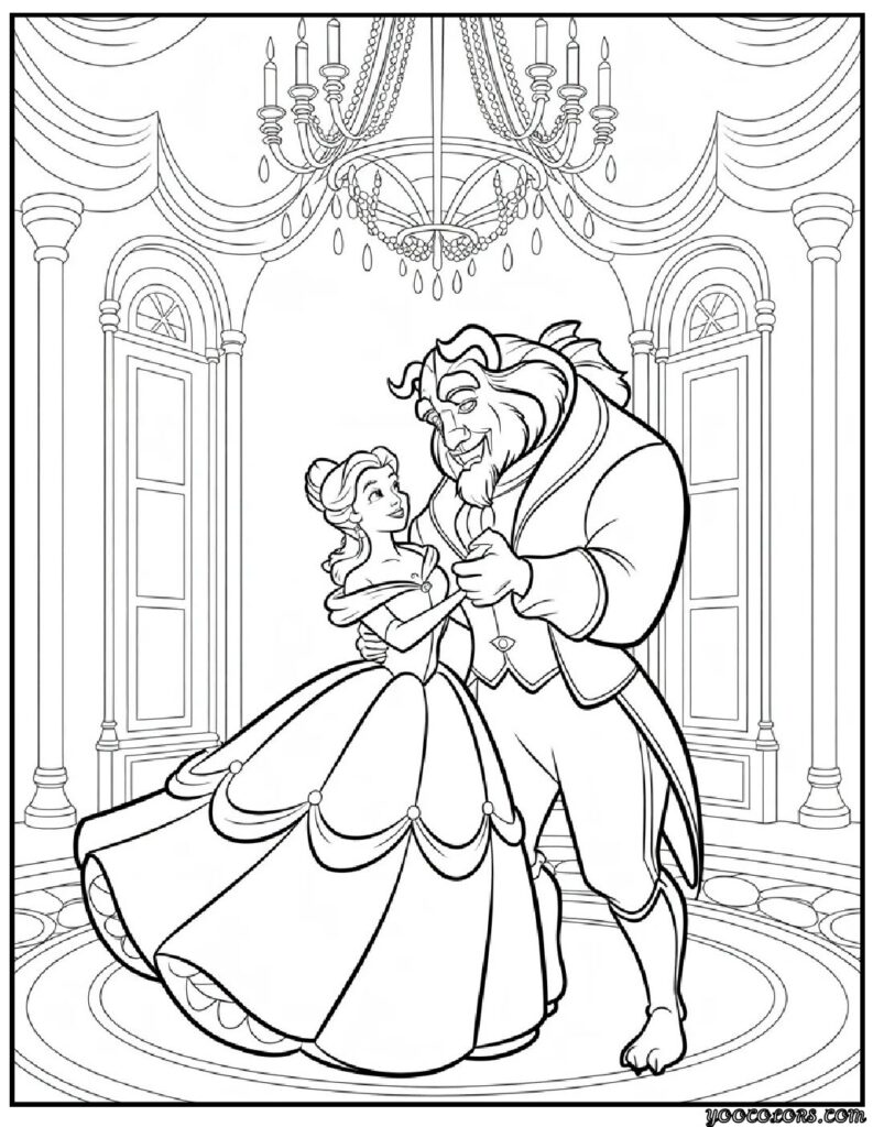 Princess Coloring Pages Belle – Beauty, Bravery, and the Magic of Creativity 3 princess coloring pages belle 9 pdf
