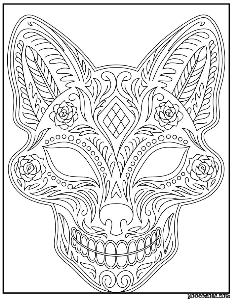 Sugar Skull Coloring Pages: Printable PDFs for Every Artist 9 sugar skull coloring pages 2 pdf