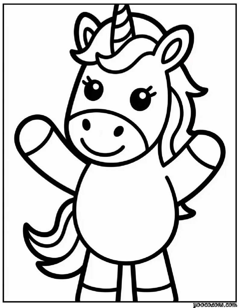 unicorn coloring pages easy 9 pdf