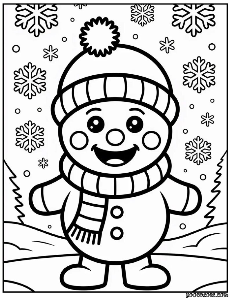 Coloring Pages Winter Theme: Cozy Printables for Chilly Days 9 COLORING PAGES WINTER theme 2 pdf