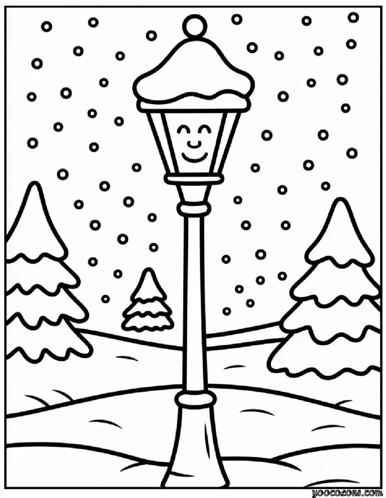 Coloring Pages Winter Theme: Cozy Printables for Chilly Days 8 COLORING PAGES WINTER theme 5 pdf