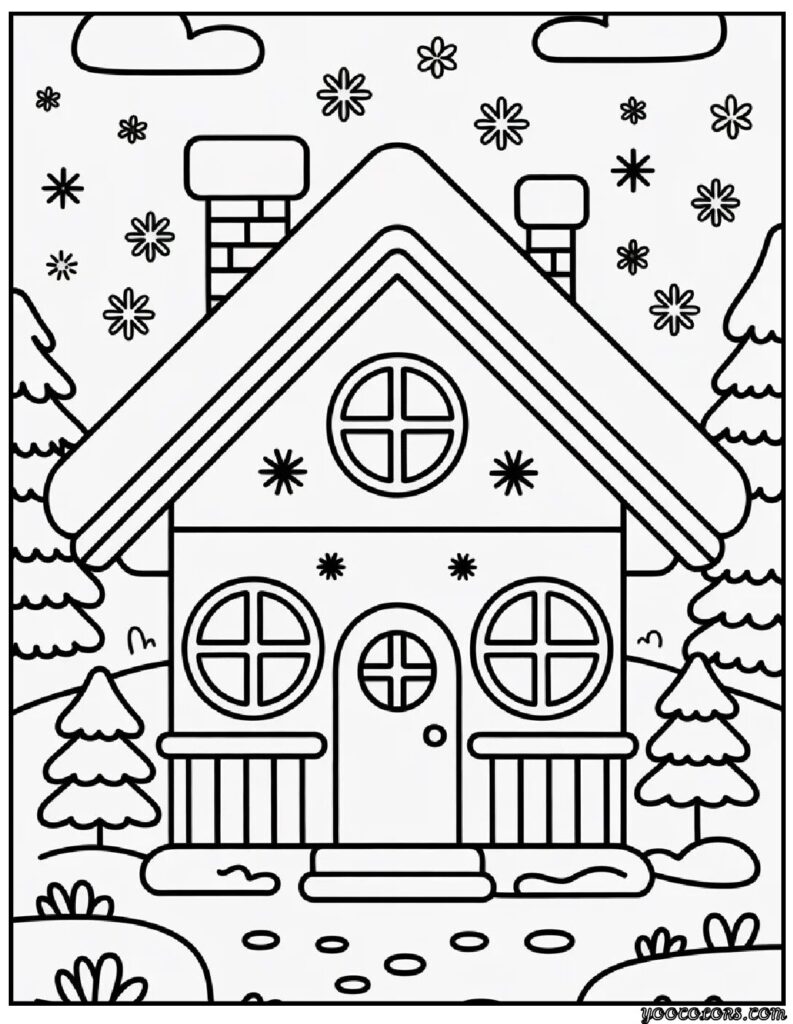 Coloring Pages Winter Theme: Cozy Printables for Chilly Days 6 COLORING PAGES WINTER theme 7 pdf