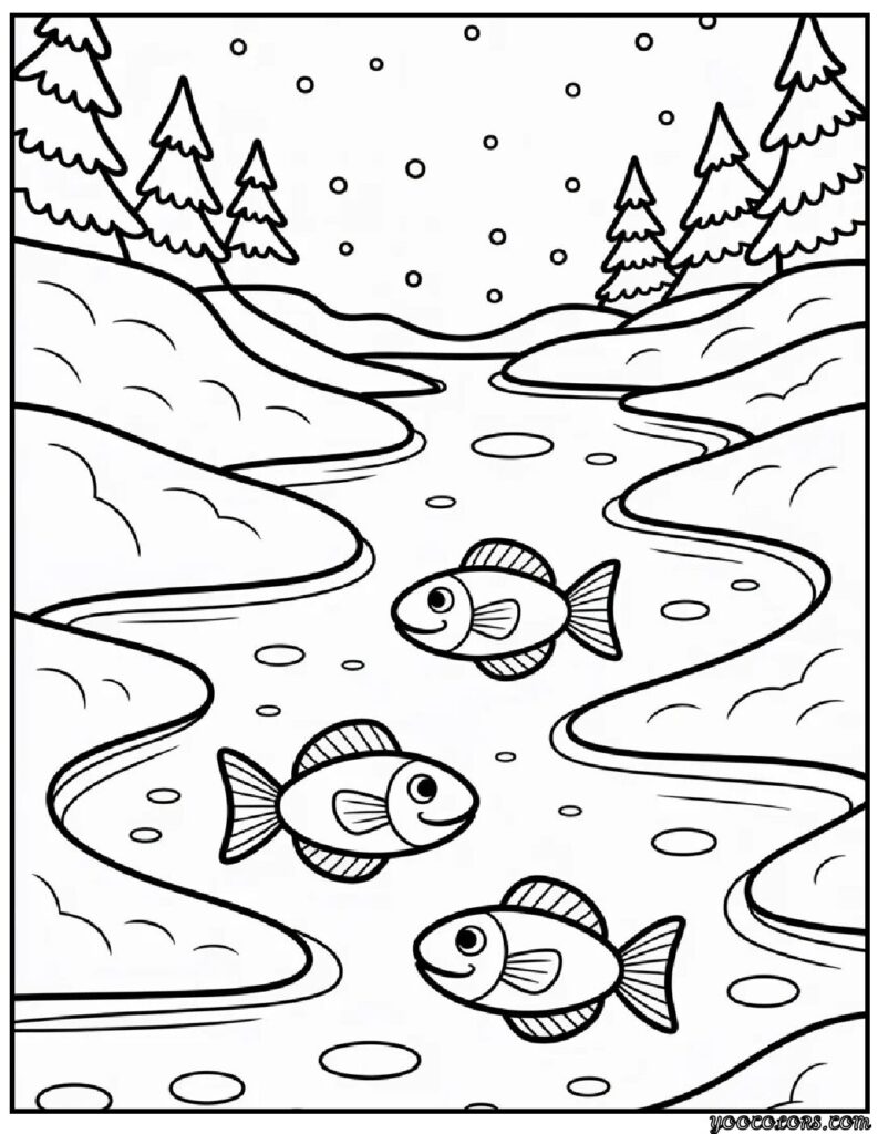 Coloring Pages Winter Theme: Cozy Printables for Chilly Days 3 COLORING PAGES WINTER theme 8 pdf