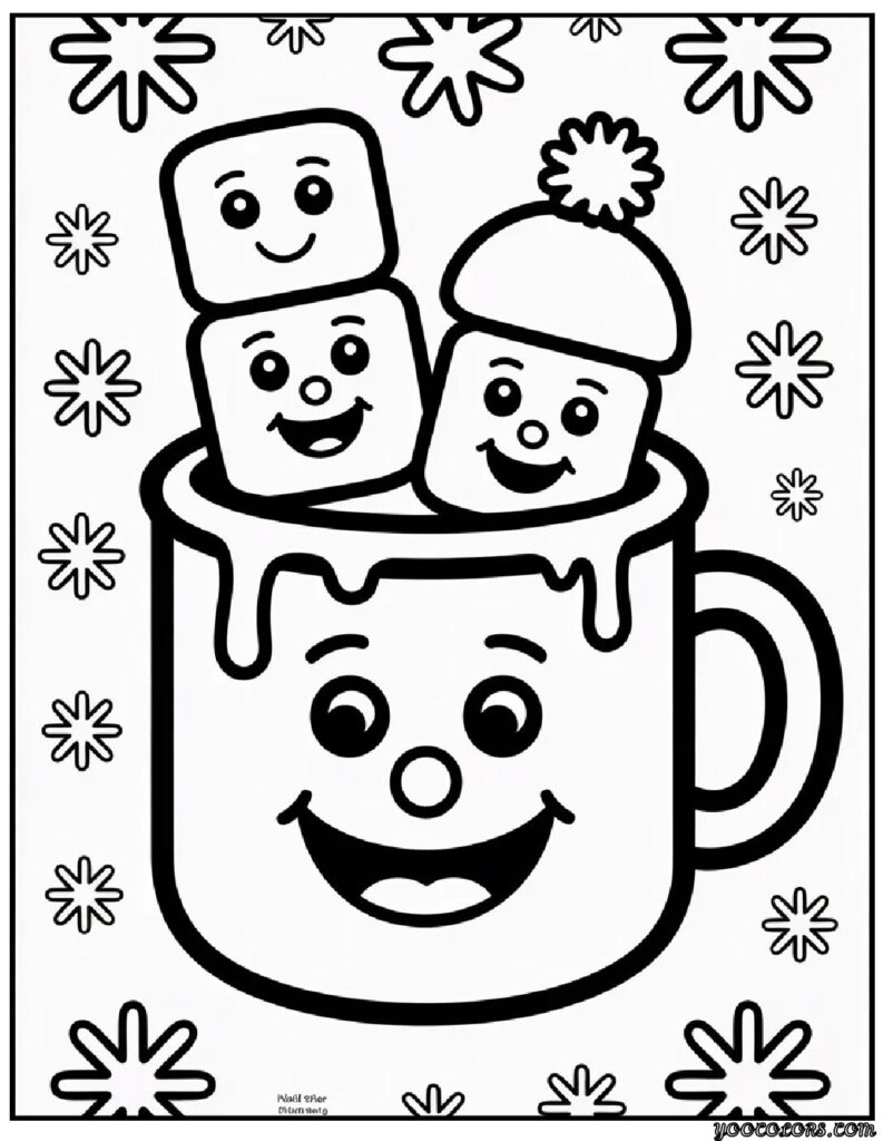 Coloring Pages Winter Theme: Cozy Printables for Chilly Days 4 COLORING PAGES WINTER theme 9 pdf