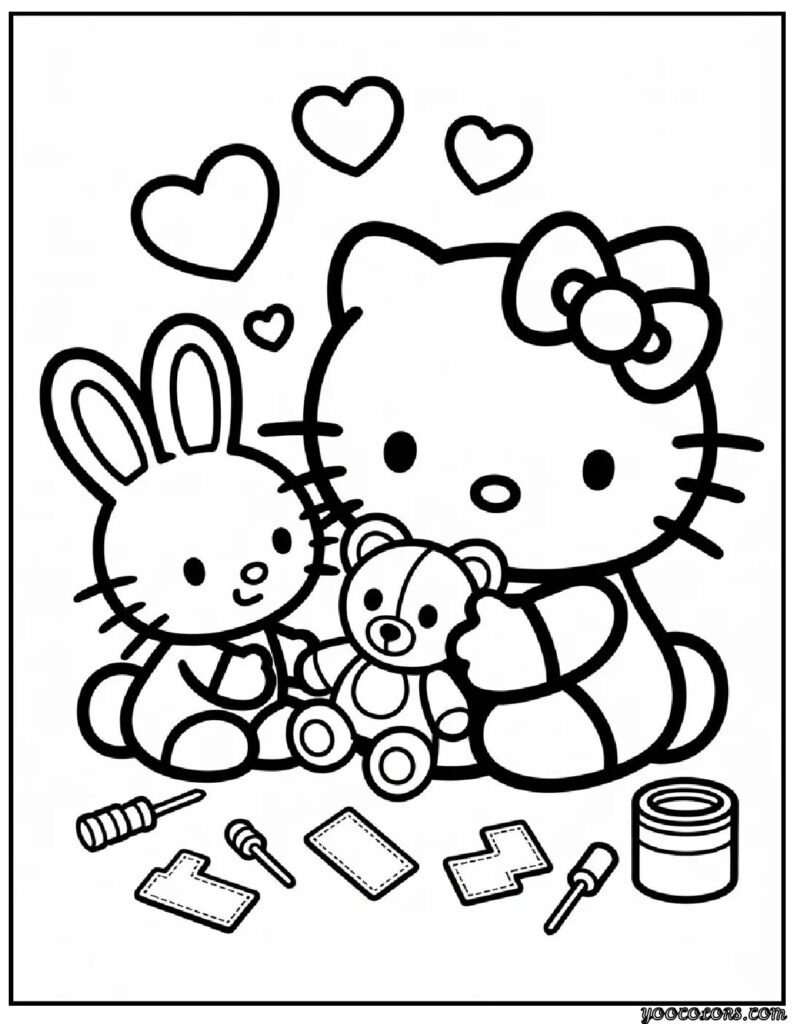 Cute Coloring Pages Hello Kitty: Kawaii Fun for Kids, Teachers & Parents 3 Cute Coloring Pages hello kitty 1 pdf