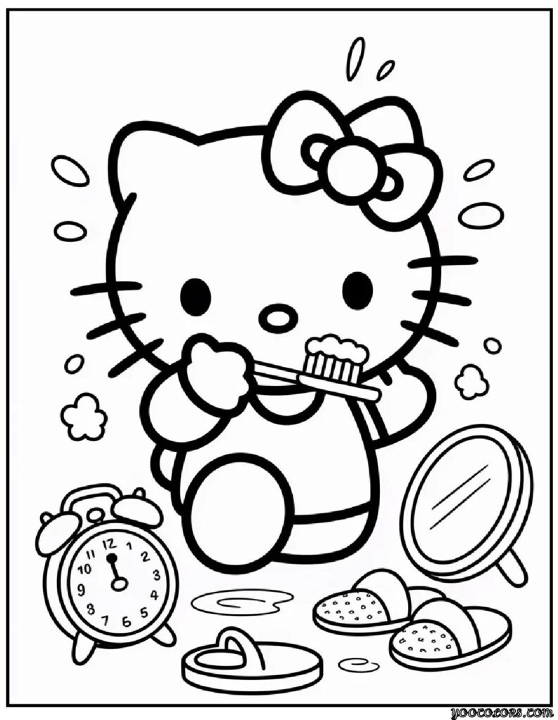 Cute Coloring Pages Hello Kitty: Kawaii Fun for Kids, Teachers & Parents 14 Cute Coloring Pages hello kitty 10 pdf