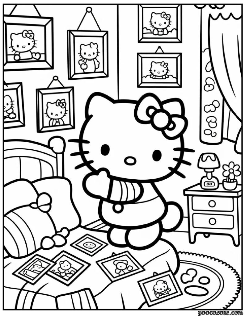 Cute Coloring Pages Hello Kitty: Kawaii Fun for Kids, Teachers & Parents 13 Cute Coloring Pages hello kitty 11 pdf