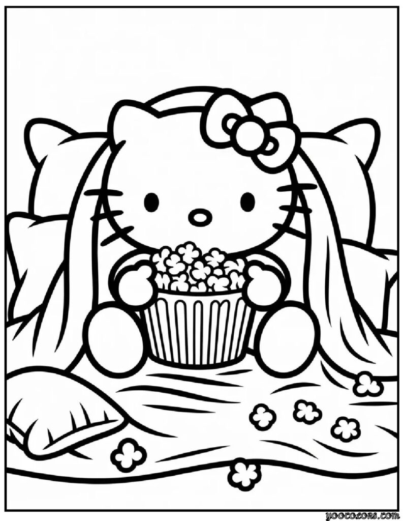 Cute Coloring Pages Hello Kitty: Kawaii Fun for Kids, Teachers & Parents 5 Cute Coloring Pages hello kitty 3 pdf