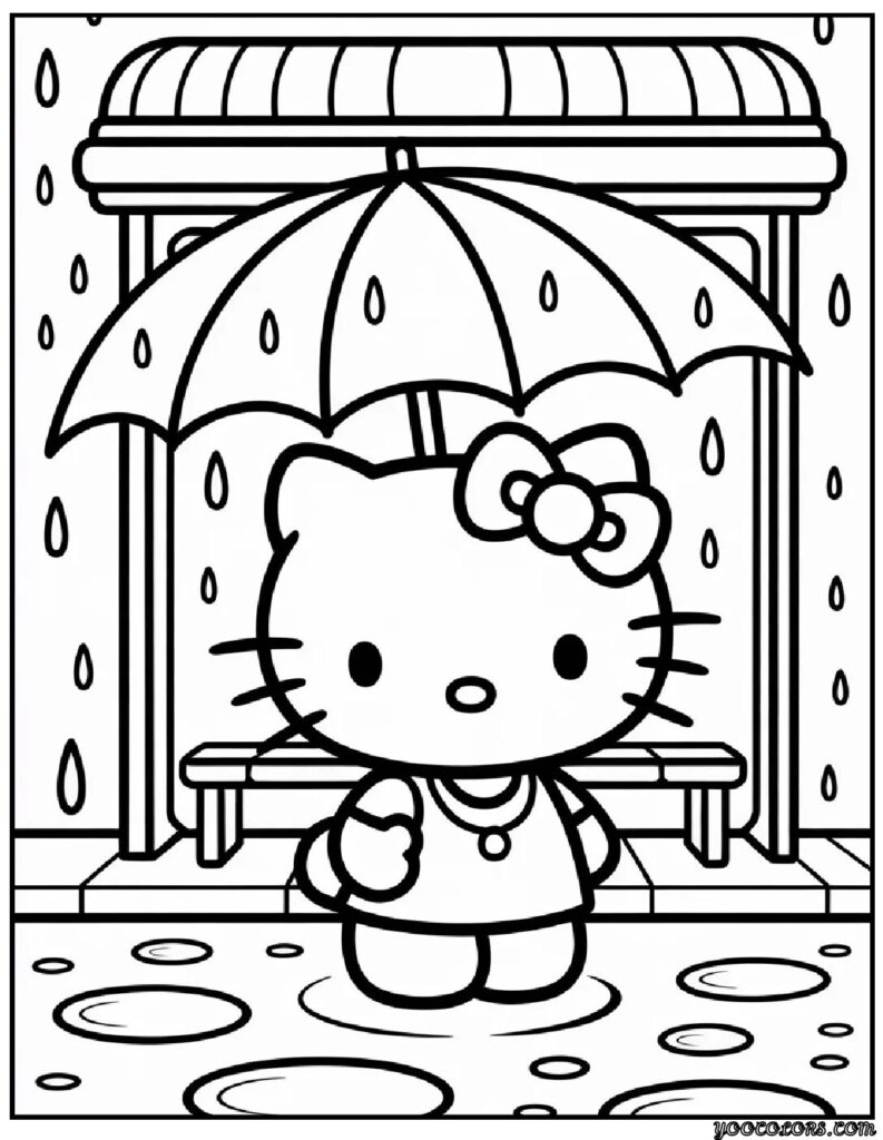 Cute Coloring Pages Hello Kitty: Kawaii Fun for Kids, Teachers & Parents 10 Cute Coloring Pages hello kitty 6 pdf