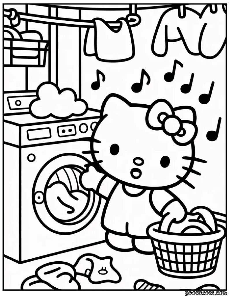 Cute Coloring Pages Hello Kitty: Kawaii Fun for Kids, Teachers & Parents 12 Cute Coloring Pages hello kitty 8 pdf