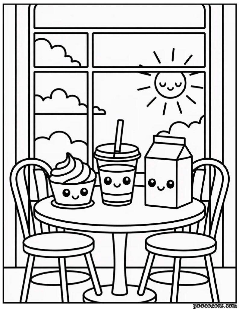 Cute Coloring Pages Kawaii: Soft, Adorable & So Relaxing 8 Cute Coloring Pages kawaii 4 1 pdf