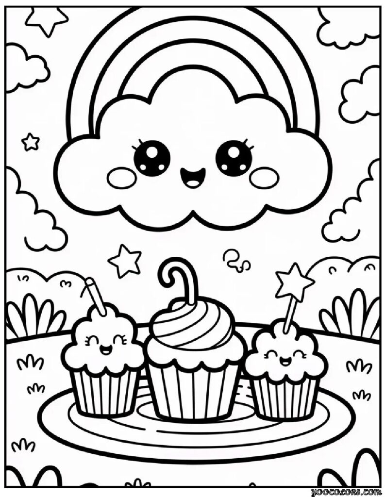 Cute Coloring Pages Kawaii: Soft, Adorable & So Relaxing 7 Cute Coloring Pages kawaii 5 pdf