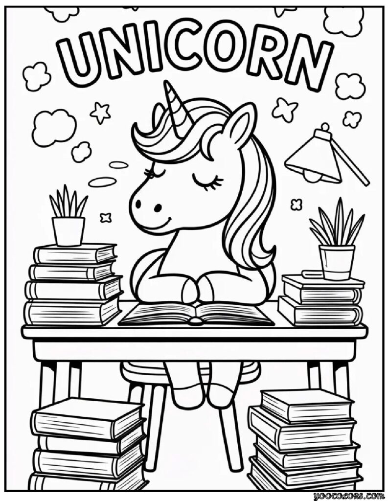 Cute Coloring Pages of Unicorns: Magical Fun for Kids and Adults 6 Cute Coloring Pages of Unicorns 2 pdf