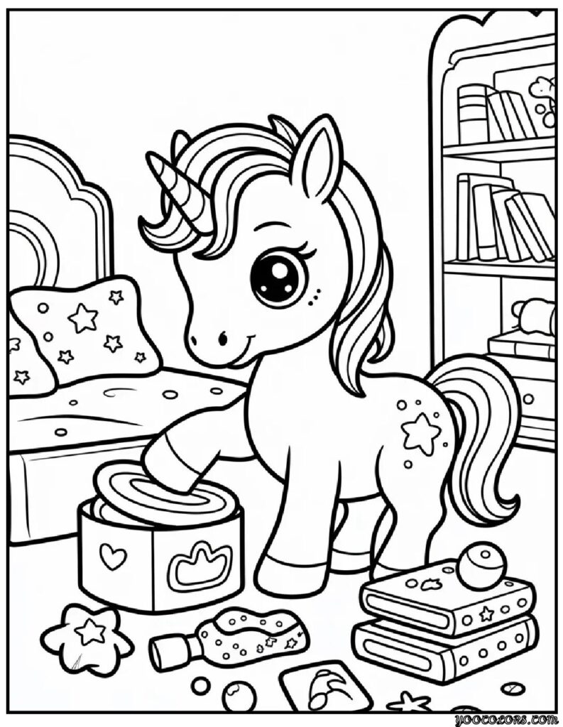 Cute Coloring Pages of Unicorns: Magical Fun for Kids and Adults 12 Cute Coloring Pages of Unicorns 8 pdf