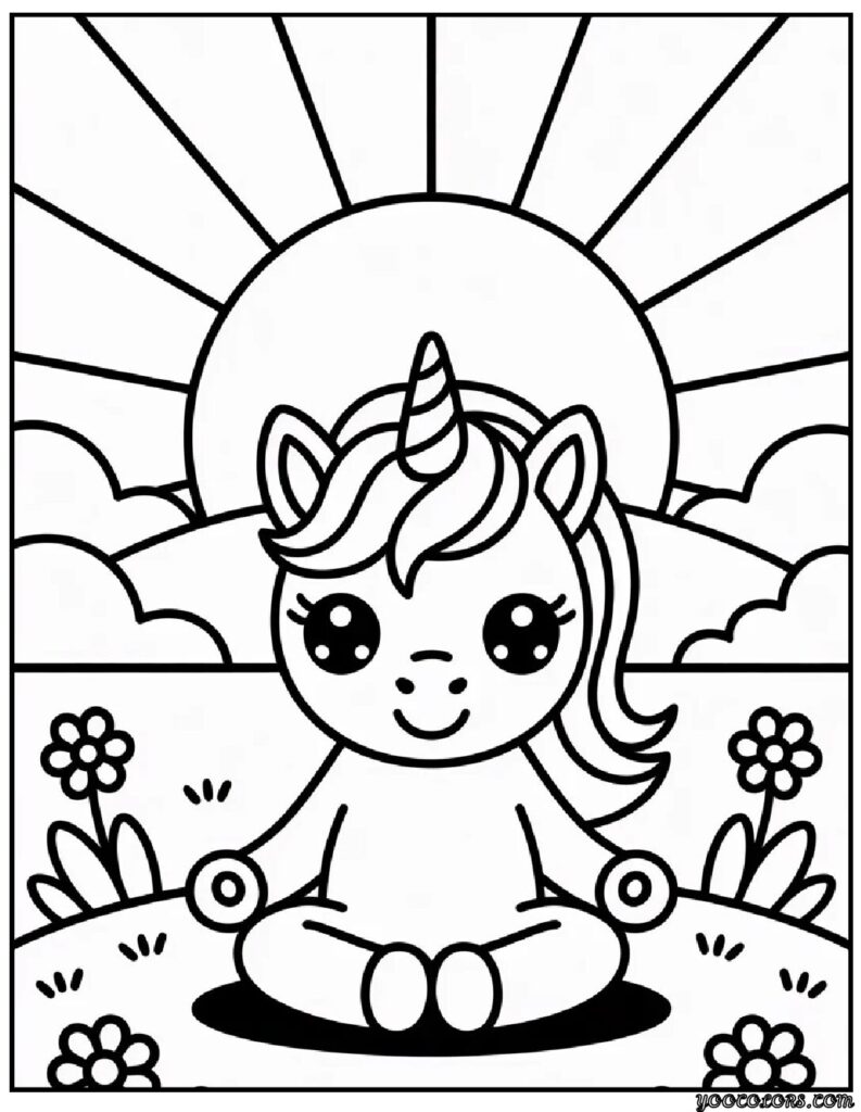 Cute Coloring Pages of Unicorns: Magical Fun for Kids and Adults 11 Cute Coloring Pages of Unicorns 9 pdf