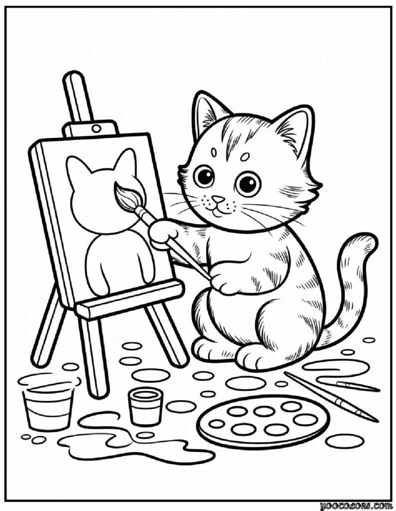 Cute Coloring Pages of Cats: Fun, Relaxing, and Totally Adorable 9 Cute Coloring Pages of cats 2 pdf