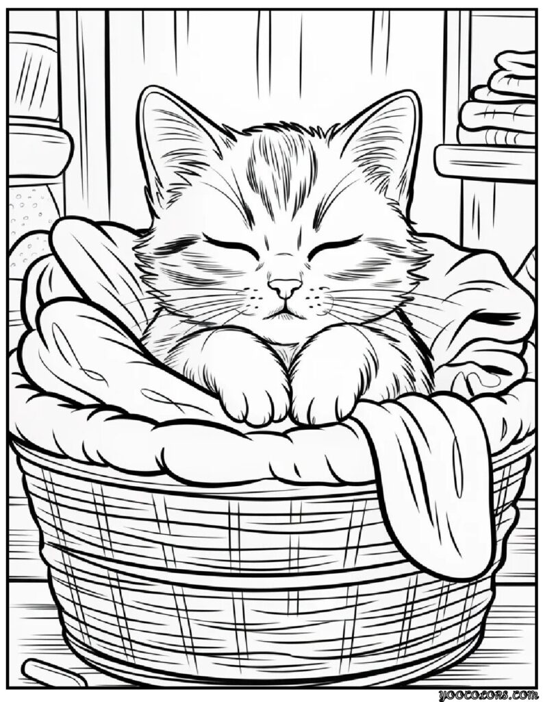 Cute Coloring Pages of Cats: Fun, Relaxing, and Totally Adorable 10 Cute Coloring Pages of cats 3 pdf