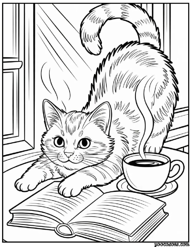 Cute Coloring Pages of Cats: Fun, Relaxing, and Totally Adorable 6 Cute Coloring Pages of cats 7 pdf