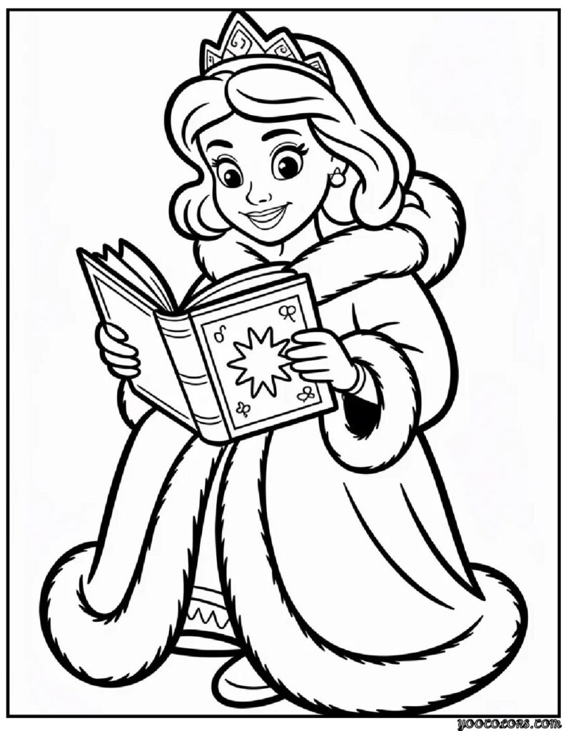 Disney Princess Winter Coloring Pages (Free Printable Winter Fun for Kids & Adults) 3 Disney Princess Winter Coloring Pages 8 pdf