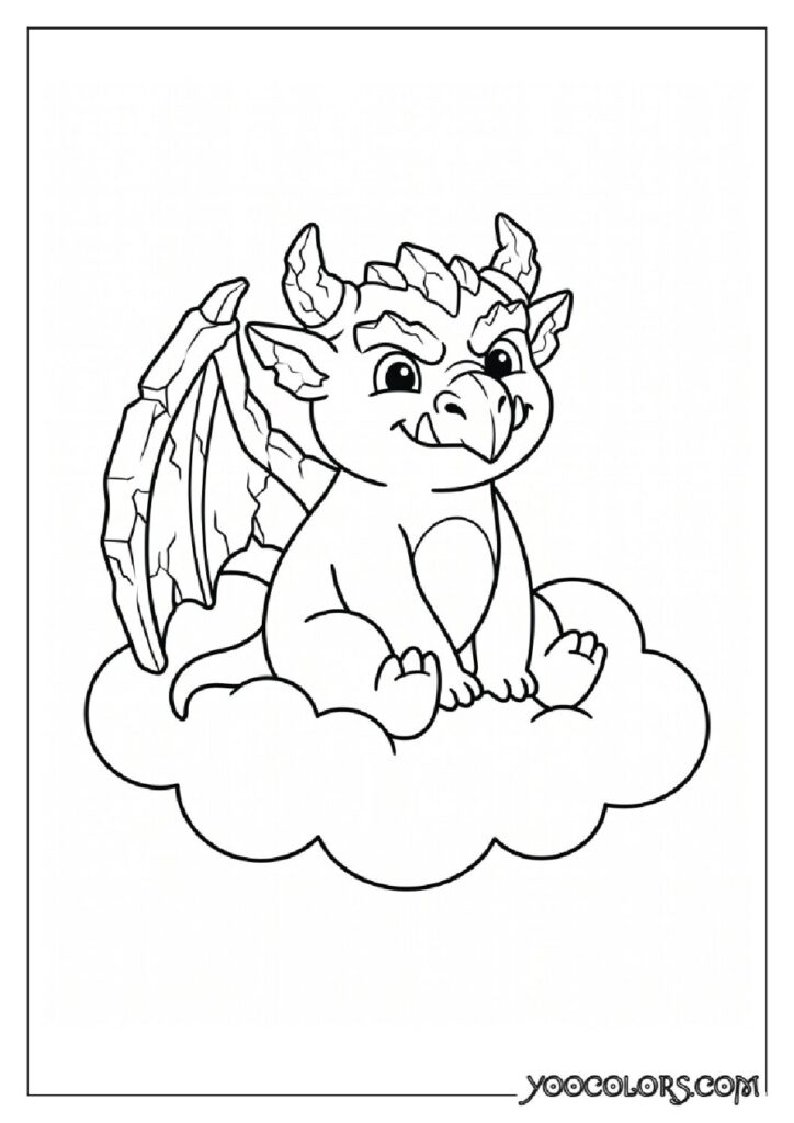 36 Spooky Cute Coloring Pages: Adorable Meets Creepy for Halloween & Beyond 21 Stone gargoyle smiling on cloud 202608181708 pdf