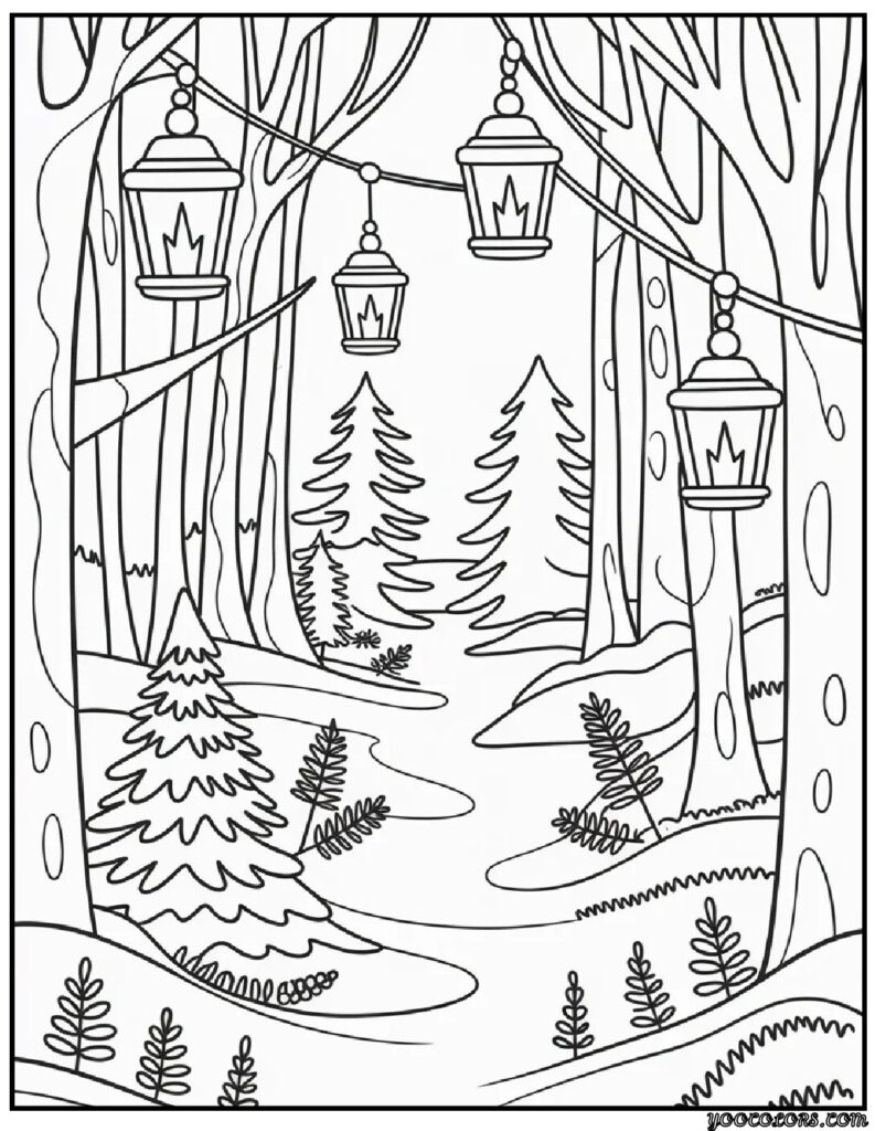 Winter and Christmas Coloring Pages – Cozy Printables for the Whole Season 6 WINTER CHRISTMAS COLORING PAGES 7 pdf