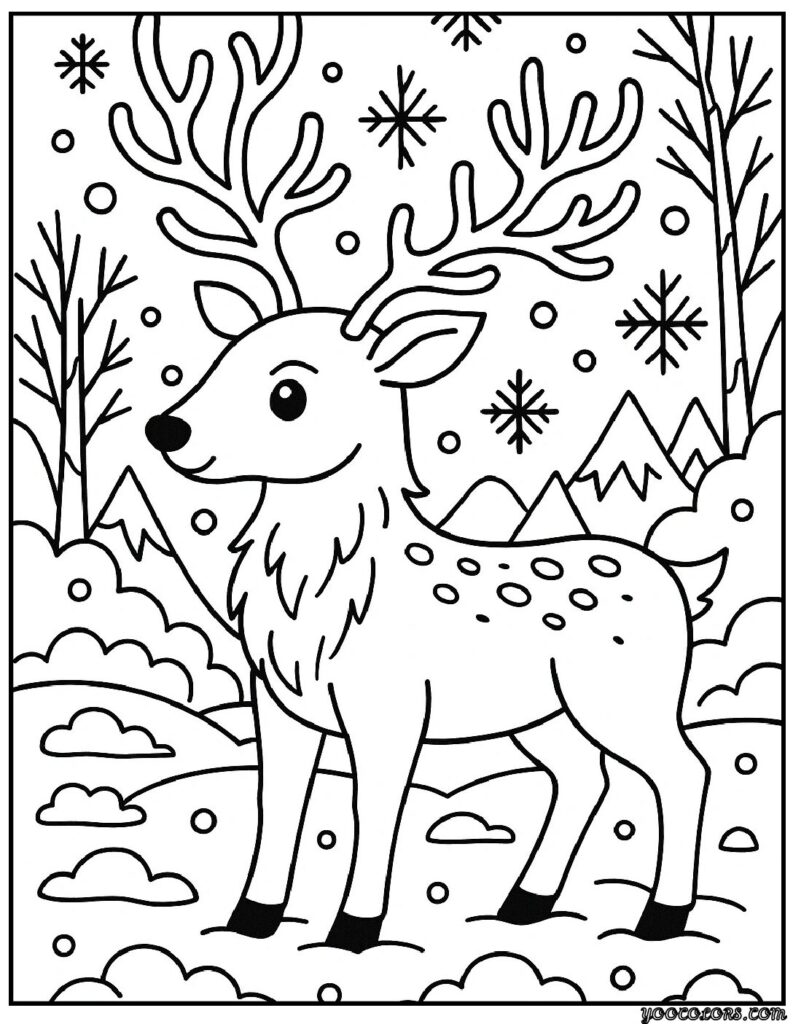 Winter Coloring Pages Disney – Cozy Magic for Snowy Days 5 WINTER COLORING PAGES DISNEY 3 pdf