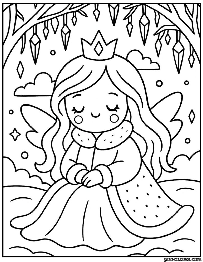 Winter Coloring Pages Disney – Cozy Magic for Snowy Days 8 WINTER COLORING PAGES DISNEY 4 pdf