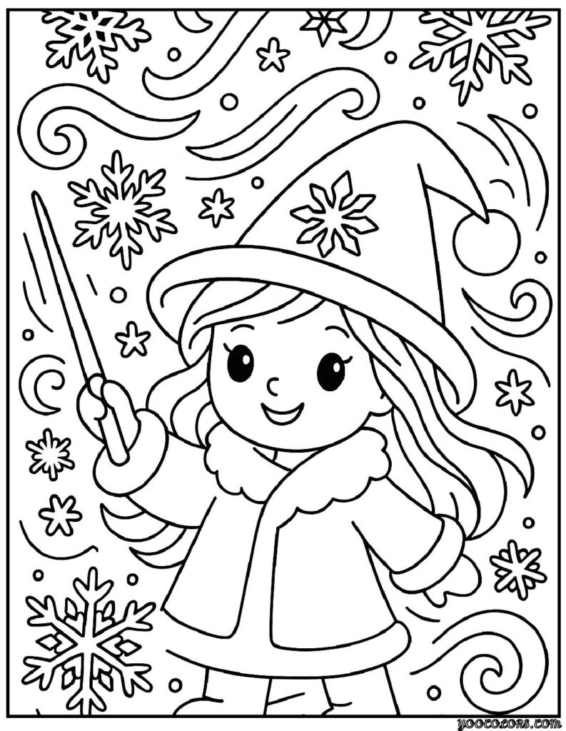 Winter Coloring Pages Disney – Cozy Magic for Snowy Days 9 WINTER COLORING PAGES DISNEY 7 pdf