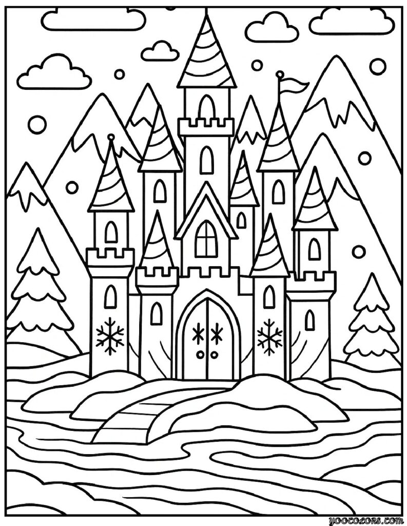 Winter Coloring Pages Disney – Cozy Magic for Snowy Days 12 WINTER COLORING PAGES DISNEY 8 pdf